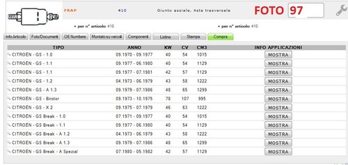 410 testina snodo braccio - 410,