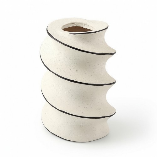 Vaso spirale scultoreo - spirale,