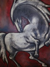 ALBERTO VOLPI tecnica mista su tela 