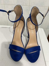 Sandali donna tacco 12 bluette