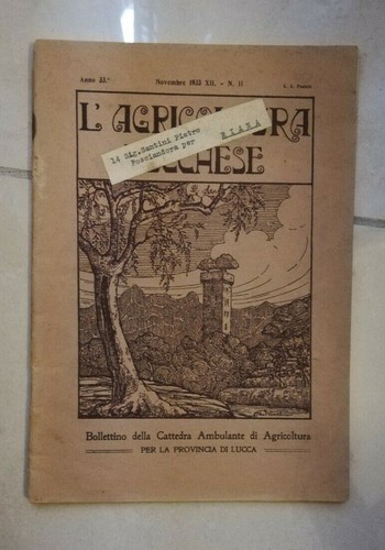 Rivista agricoltura lucchese - rivista,