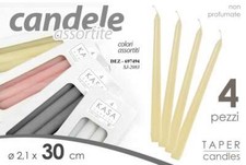 SET 4 CANDELE CERA Candelabro