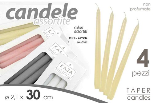 Set candele cera candelabro - 4,