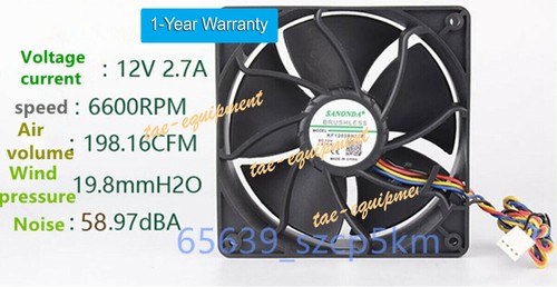 Ventilatore 6600 giri - /min, per