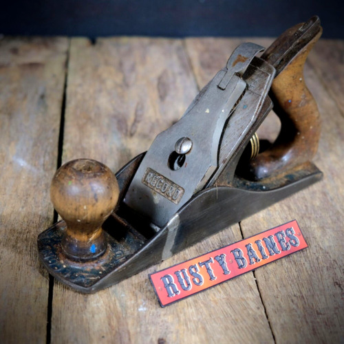 Vintage record wood plane - wood,