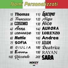 ADESIVI NOME SCRITTA