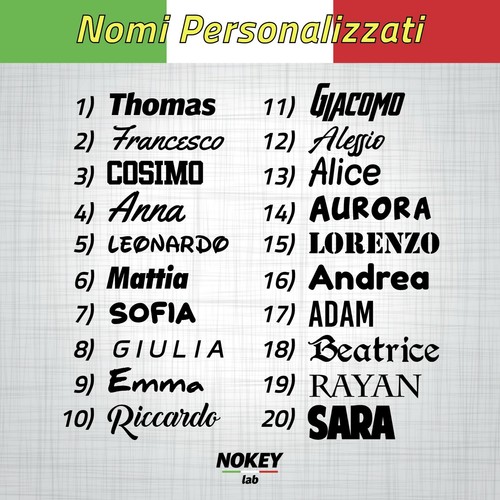 Adesivi nome scritta - nome,