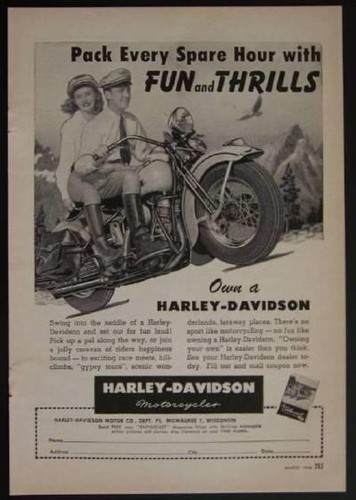 Harley davidson 1948 - harley,