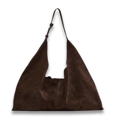 Zara slouchy hobo bag marrone - slouchy,