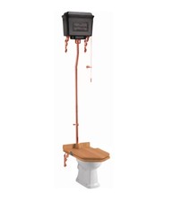 Burlington Alto Livello Toilette Con Alluminio Nero Cisterna - Vari Finiture