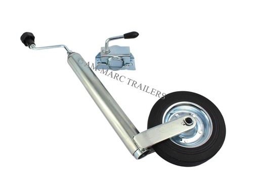 Jockey wheel with clamp - clamp, 48mm