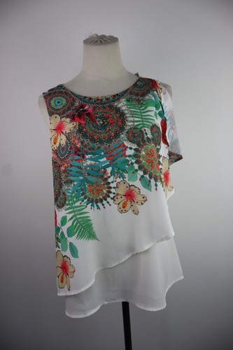 Desigual maglia smanicata top - desigual,