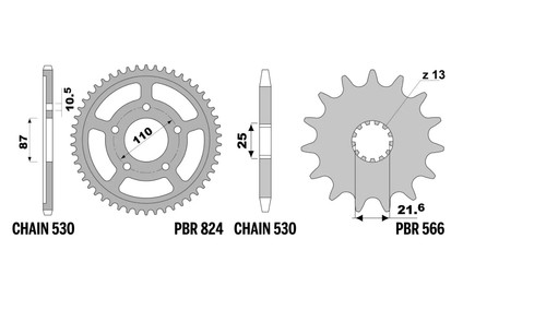 Kit trasmissione per suzuki - kit,