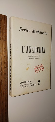Errico malatesta anarchia - malatesta, l'anarchia