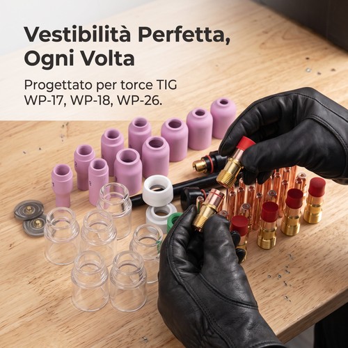 Kit accessori saldatura tig - tig, 71