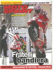 RIVISTA MOTOSPRINT 44 OTT 2008 NO CALENDARIO HARLEY DAVIDSON XR 1200 KAWASAKI E