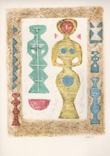 Massimo Campigli - Composizione - Litografia firmata