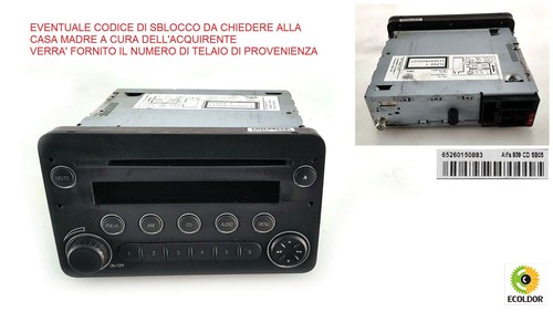 Autoradio stereo 939b3000 alfa - stereo,