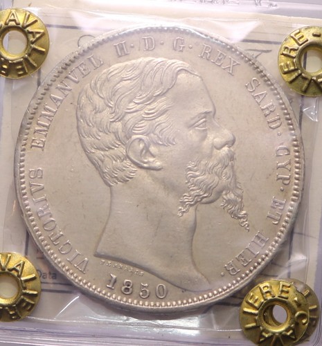 Lire 1850 genova qfdc fdc - 5, qfdc/fdc