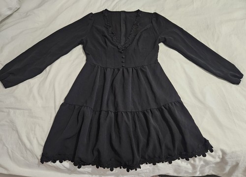 Abito donna ragazza - nero, con