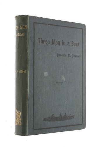 Three men boat to - three,