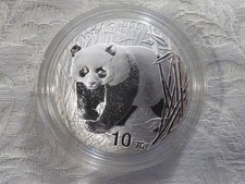 CINA ONCIA IN ARGENTO PAGODA E PANDA  2001 PROOF OTTIMA QUALITA'