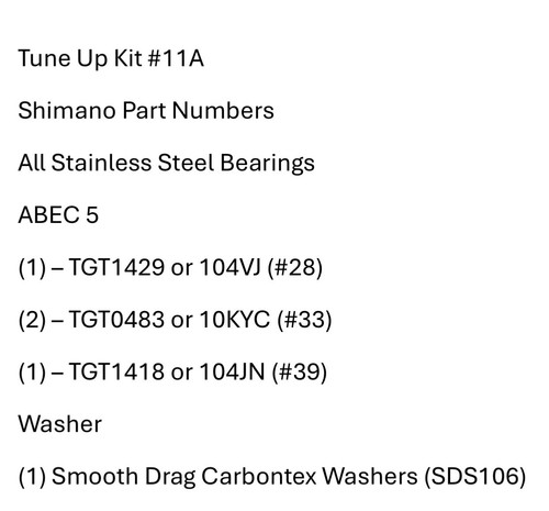 Kit messa punto 11a shimano - a, #11a