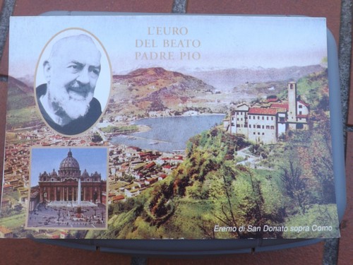 Padre pio euro - pio, fac-simile