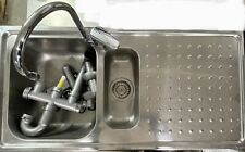 Lavello cucina acciaio incasso con miscelatore Ideal Standard Ceraplan A 1524