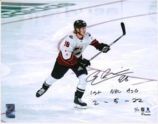 Foto pattinaggio ASG firmata Rasmus Dahlin Sabres 11x14 2022 con 1° inserto ASG - LE 22