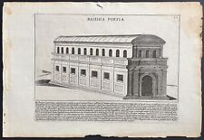 Stampa antica Basilica Porcia