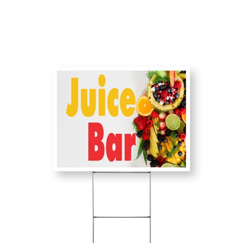 Insegna juice bar - juice, cortile