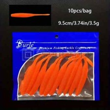 10pz Esca Finta Morbida a Coda Dritta Luccio Pesce Gatto