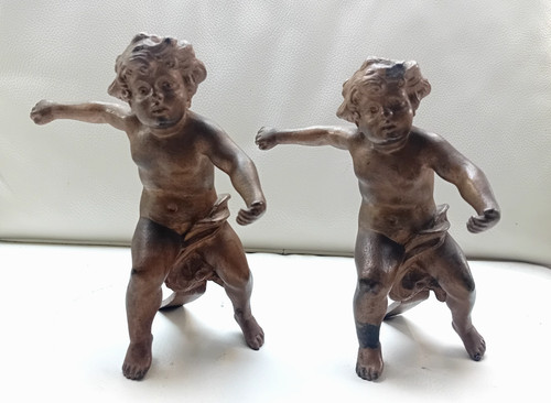 Statua statuina coppia - , putto