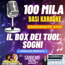 Karaoke Basi Musicali Karaoke MP4, 100 MILA BASI AGGIORNATE AL 2025 + Sanremo 25