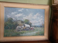 Ivan Karpoff ( Novocerkassk- Russia - 1898- Milano  1970 ) Paesaggio. 