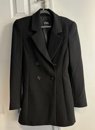 Blazer lungo doppiopetto - , zara