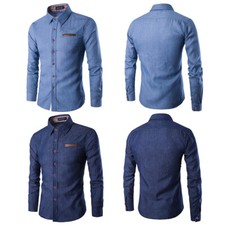 Camicia Jeans Maniche Lunghe