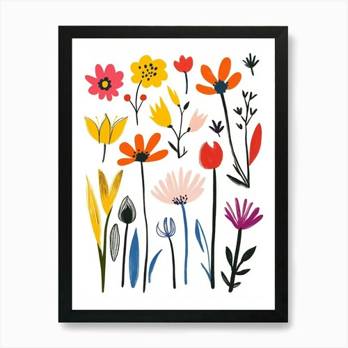 Acquerello fiori stampa - fiori,