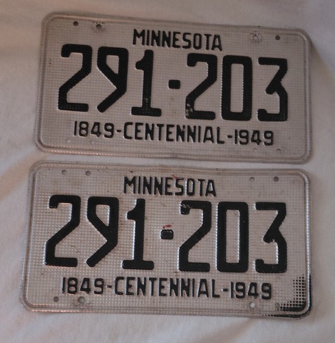 Coppia targhe minnesota - targhe,