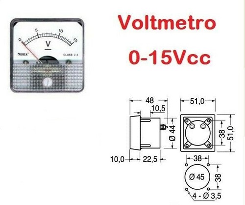 Voltmetro analogico - voltmetro, da