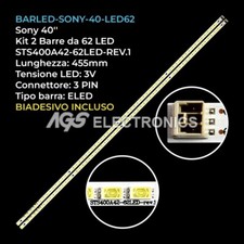 KIT 2 BARRE STRIP LED TV SONY