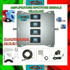KIT 4 in 1 Amplificatore Ripetitore Segnale Cellulare GSM 3G 4G 5G Tutti Gestori