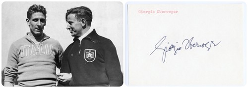 Giorgio oberweger autografo - giorgio,