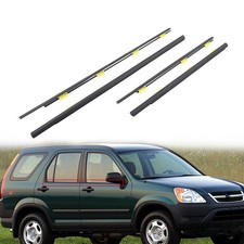 4 Pezzi Cinghia Guarnizione Finestrino Esterno Nera per Honda CRV CR-V 2002-2006