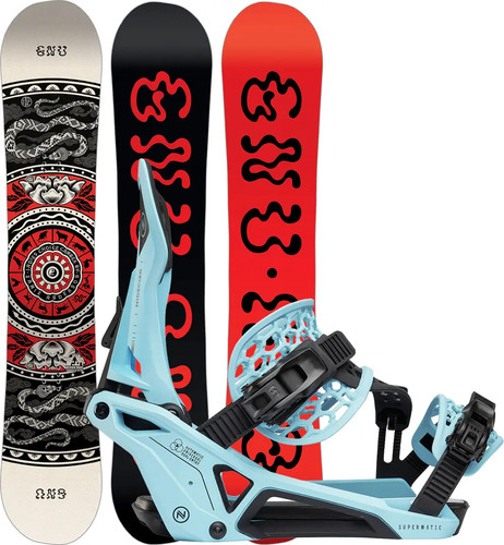 Set snowboard gnu - set,