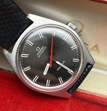 Omega automatic geneve cal. 552 ref 165.041 scatola lancetta rossa cassa acciaio