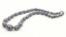 Collana perle vetro catena
