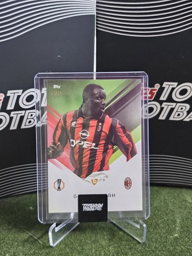 George weah milan topps total - milan,