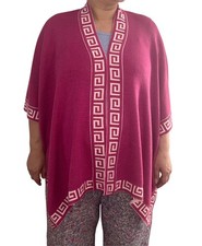 Mantello in lana di alpaca con